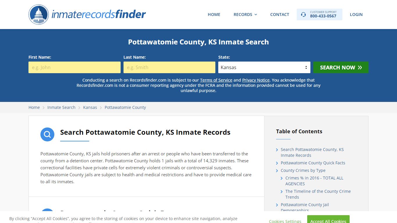 Pottawatomie County, KS Inmate Lookup & Jail Records Online