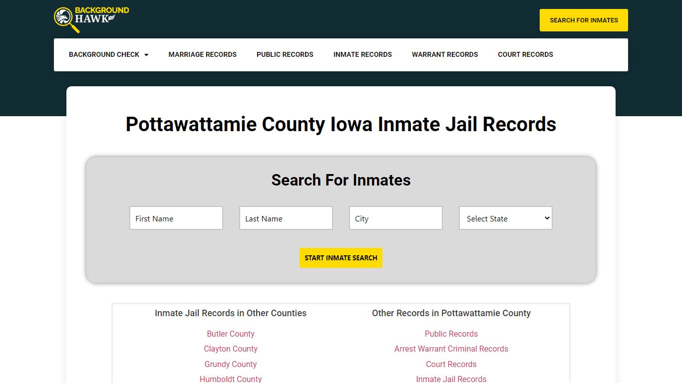 Inmate Jail Records in Pottawattamie County , Iowa